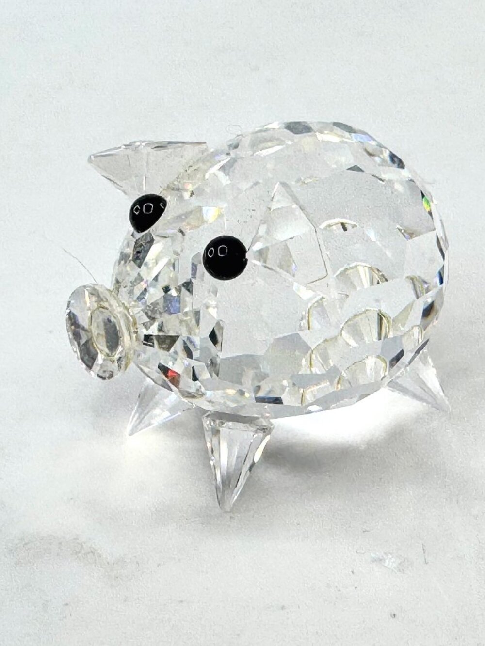 Swarovski Crystal Pig Figurine Clear Glass Mini Farm animal w/COA 1” S290